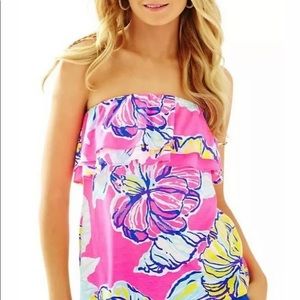 Lilly Pulitzer Rilo Tube Top- swept by the tides